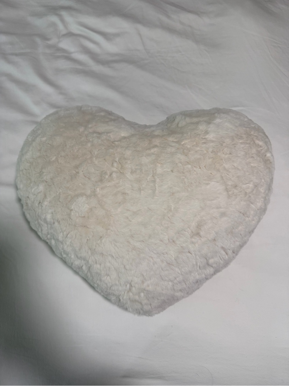 Target Plush Heart Pillow in Cream
